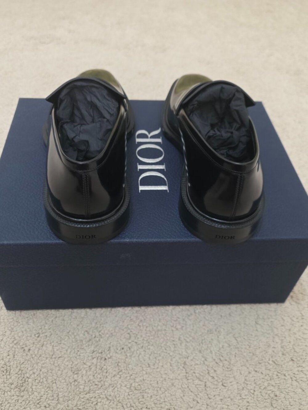 Dior Homme Palmarè Calfskin Leather Loafers - Black (Size 40) - Picture 5 of 11